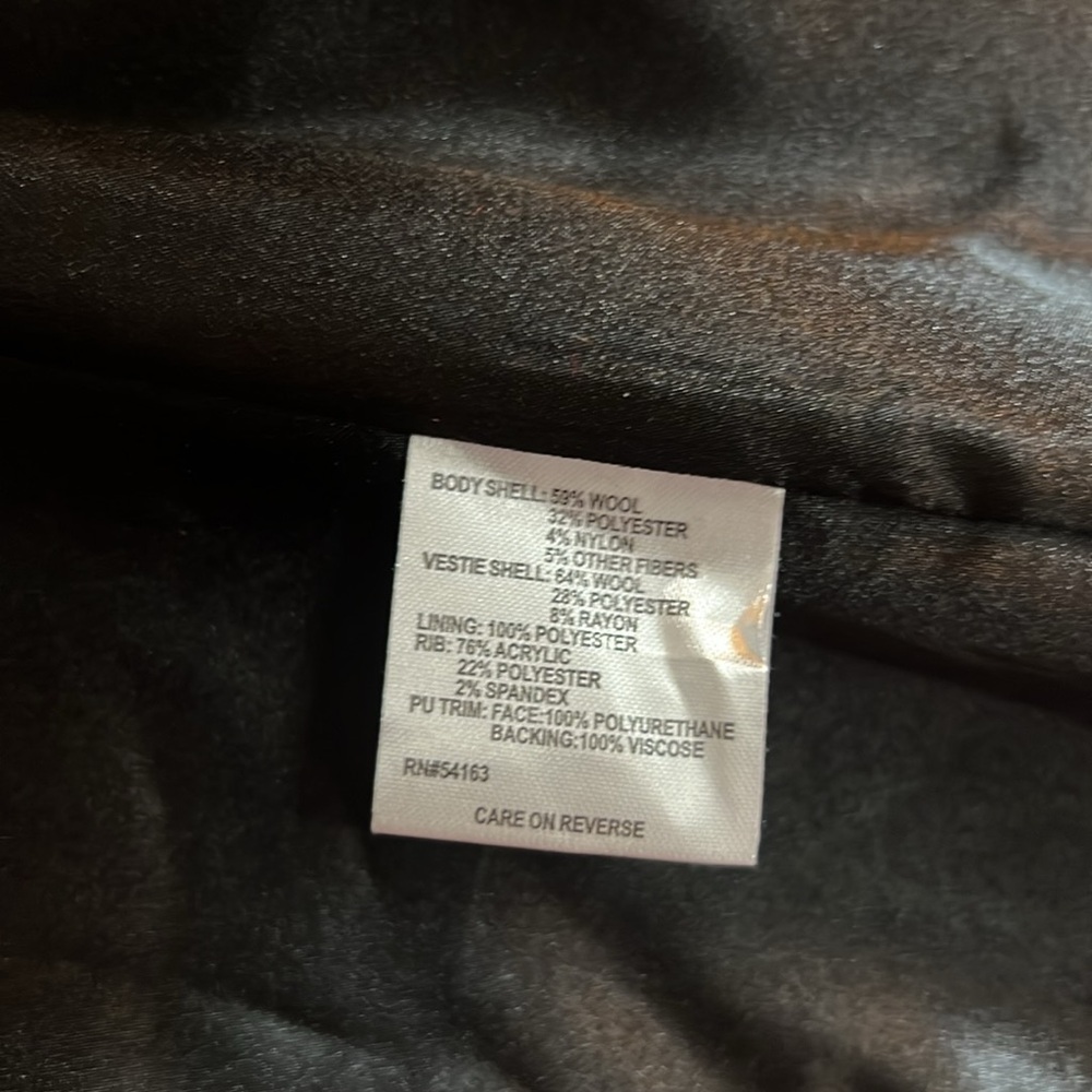 Calvin Klein Red Wool Coat - Picture 8 of 8